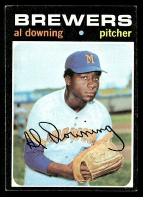 Topps Al Downing Milwaukee Brewers #182 1971 Foto 1 de 2