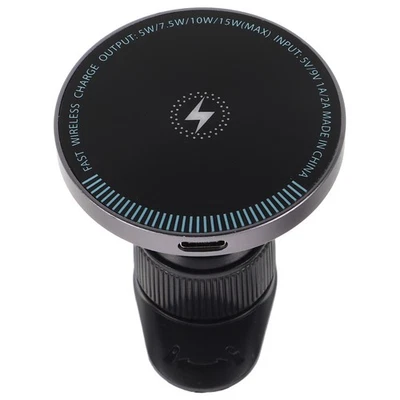  Porta Telefono Auto Wireless Staffa Magnetica Per Cellulare Supporto Con Sfiato - Immagine 1 di 4