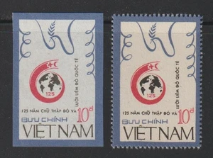 1988 VN Stamps Intl. Red Cross, Red Crescent Scott # 1838 Imperf. & Perf. MNH - Picture 1 of 1