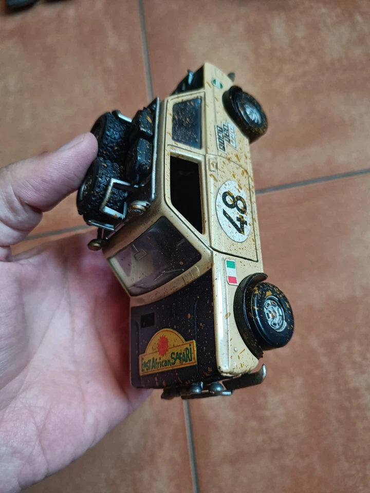 FIAT 128 RALLY POLITOYS S7 SCALA 1:25 EAST AFRICAN SAFARI MADE IN ITALY - Immagine 1 di 4