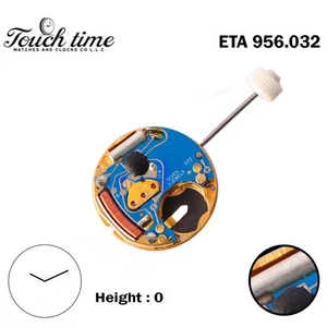 ETA 956.032 Schweizer Quarz Uhrwerk - blau pated - 2 Zeiger - ohne Scheibe - H:2,88mm - Bild 1 von 3