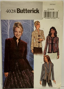 BUTTERICK Pattern #4028 PETITE LINED JACKET/BLAZER with POCKETS Size 12-14-16 - Picture 1 of 2