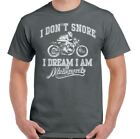 Motard T-Shirt Je Ne Snore I Dream I'm A Moto Hommes Drôle Vélo Moto
