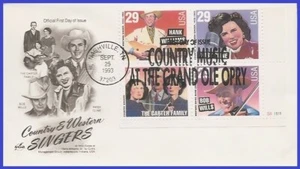 USA4 #2771-74 U/A ARTCRAFT FDC PB4 Country Music Legends - Bild 1 von 1
