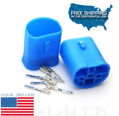 99-04 F-150 9007 9004 HB1 HB5 Male connector HID Plug Socket adaptor cap Covers - Image 1 of 3