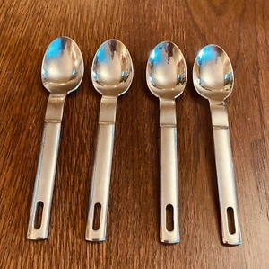 Towle Loop Posate Inox Traforate Cina 4- Cucchiaini 6 1/2" - Foto 1 di 4
