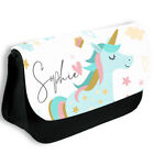 Personalised Any Name Unicorn Pencil Case Make Up Bag School Kids Stationary 13