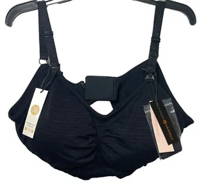 Kindred Bravely Women's Nursing Bra Pumping Medium Support Black 1X-Busty - Picture 1 of 12