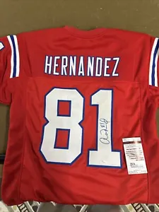 Aaron Hernandez Autographed Jersey-New England Patriots-JSA CERTIFICATION - Picture 1 of 4