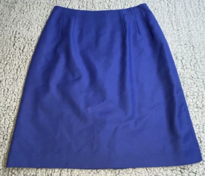 Falda lápiz de lana para mujer Chadwick 8P azul ropa de oficina diseño clásico Foto 1 de 4