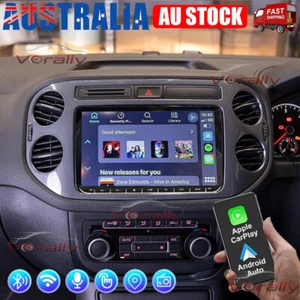 9'' Wireless CarPlay Android auto head unit radio For VW Tiguan 2008 2009-2016 - Picture 1 of 21