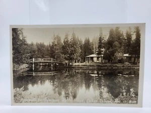 Vintage Postkarte RPPC Calvin Coolidge, Sommer Weißes Haus, Zederninsel, WI - Bild 1 von 2