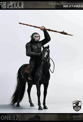 ZEUS TOYS ZT002A 1/12 Gorilla Leader Caesar & Horse Figura Estatua Modelo Juguetes Foto 1 de 4
