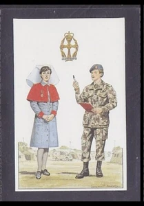 CUERPO DE ENFERMERÍA DEL EJÉRCITO REAL DE LA REINA ALEJANDRA - 30 + años de antigüedad tarjeta inglesa # 23 - Imagen 1 de 2