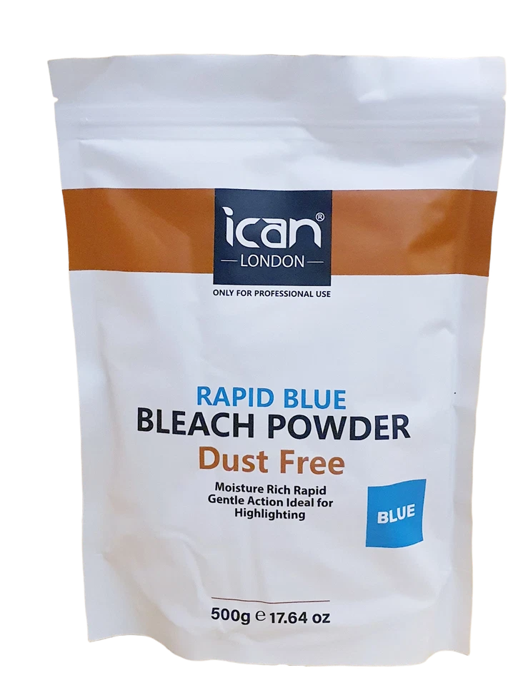 ican london rapid blue dust free hair bleach powder 500g ( resealable bag)