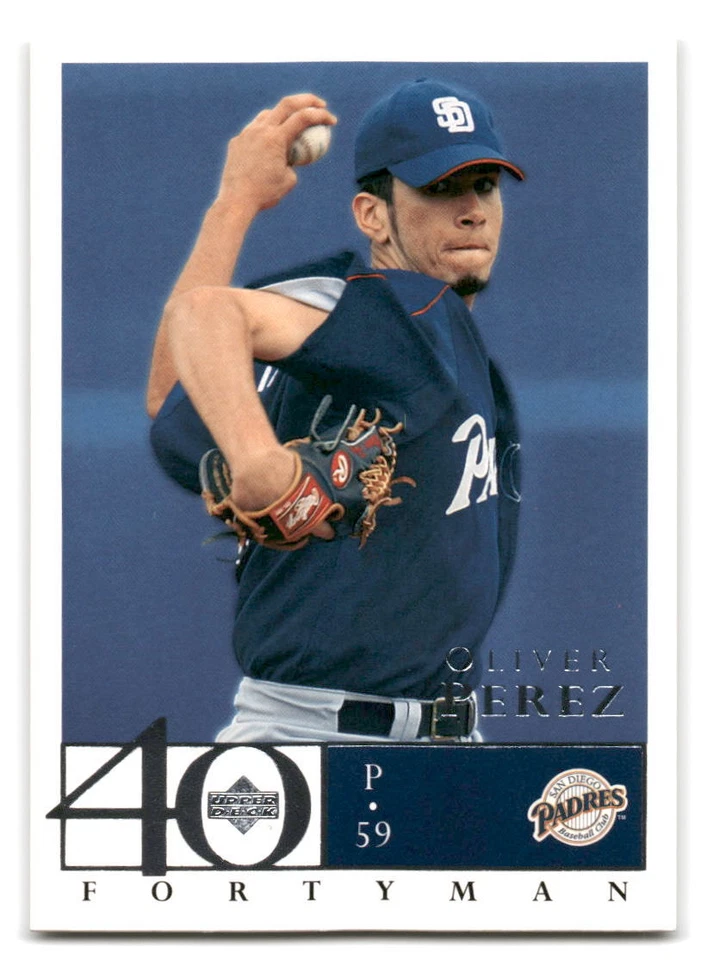 Oliver Perez 2003 Upper Deck 40-Man Baseball #658 San Diego Padres - Image 1 of 2