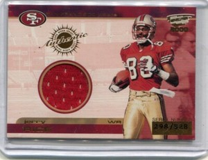 2000 Pacific Revolution - JERRY RICE - Game Used Jersey - 49ers #d/828