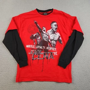 John Cena Shirt Loyalty Respect WWE Wrestling Boys Medium Long Sleeve VTG Y2K  - Picture 1 of 9