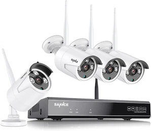 Kit Videosorveglianza Wifi Super HD 5MP NVR 8 Canali HDD 4 Wireless Telecamera I - Foto 1 di 12