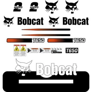 Bobcat T650 Decals Stickers Bobcat track loader Repro Aftermarket Decal kit - Picture 1 of 6
