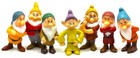 SNOW WHITE & THE SEVEN DWARFS Figure Play Set DISNEY PVC TOY Dopey GRUMPY Doc!