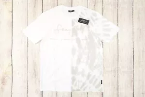 CAMISETA DE HOMBRE SEAN JOHN TEÑIDA BLANCA GRIS XL IMPRESIÓN GRÁFICA 3D NUEVA CON ETIQUETAS NUEVA - Imagen 1 de 8