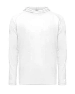 Badger 2905 Youth Tri-Blend Surplice Hooded Long Sleeve T-Shirt - Picture 1 of 15