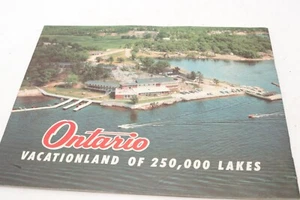 Vintage 1950's Ontario Canada Travel Vacation Booklet Brochure Original Ephemera - Picture 1 of 11