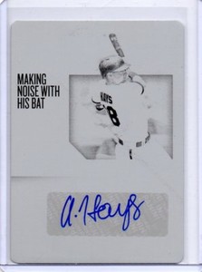 2018 Chronicles Austin Hays Autographed Black Plate 1/1 Auto