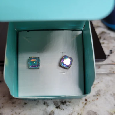 AUTÉNTICOS Pendientes Imperiales Origami Owl Cristal AB en Plata ER3080 NUEVOS EN CAJA Foto 1 de 3