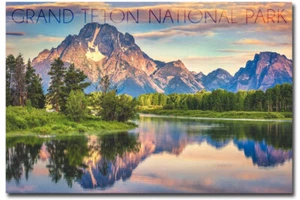 Grand Teton Nationalpark Snake River Kühlschrankmagnete Größe 2,5" x 3,5" - Bild 1 von 1