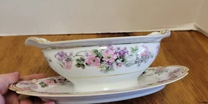 De colección Noritake Roselane #5147 Gravyboat Japón Diseño Floral - Imagen 1 de 7