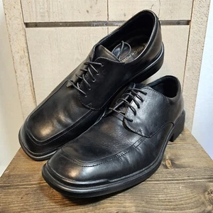 Rockport Men's Size 8M - Black Leather Square Toe Dress Lace Up ShoesAPM10011 - Picture 1 of 8