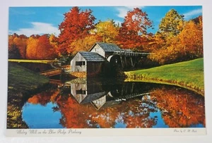 Postal Mabry Hill Grist on the Mill Blue Ridge Parkway 4x6 sin usar C. H. Ruth - Imagen 1 de 2