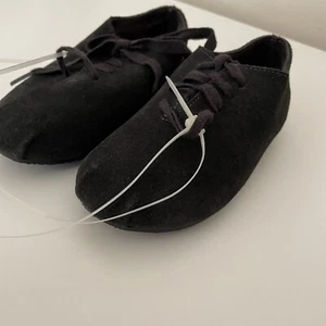 Zara Unisex Toddler Suede Black Oxford Dress shoes Size 22 US 6.5 - Picture 1 of 4