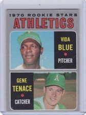 AM: 1970 Topps Baseball Card #21 Vida Blue & Gene Tenace Rookie Oakland - ExMt