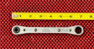Snap-on Tools RF818S 1/4" X 9/16" Refrigerant Ratcheting Box Wrench USA S3 - Bild 1 von 5