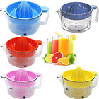 IN 5 COLORS FRUIT JUICER HAND PRESS JUICE JUG CITRUS LEMON LIME ORANGE SQUEEZER