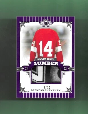 ONLY 12 MADE! BRENDAN SHANAHAN-DETROIT RED WING! 2022 GAME USED LUMBER STICK /12 - Image 1 of 2