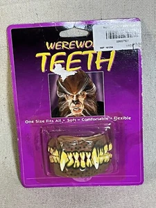 VTG Halloween Werewolf Teeth Costume Accessorie Unopened Fun World V6162 - Picture 1 of 5