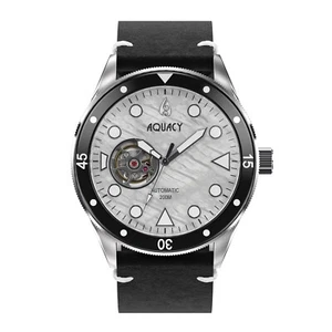 Aquacy Hei Matau Cave Diver Open Heart Men's Automatic 200M White MOP Dive Watch - Picture 1 of 12