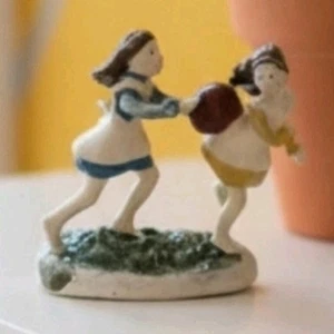 Goebel Oleszewski Mini Bronze Handcrafted BACKYARD FROLIC Childrens Series - Picture 1 of 11