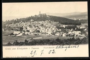 Königstein i. Taunus, Ansichtskarte, Total-Ansicht, Burgruine - Picture 1 of 2