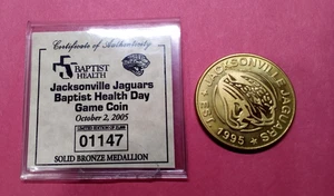 2005 NFL Jacksonville Jaguars/ Baptist Health 50 Years Token-Free shipping - Picture 1 of 9