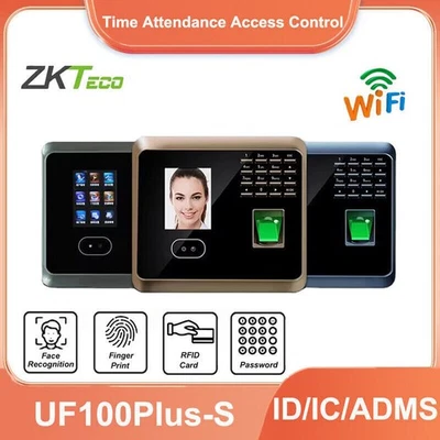 ZKTeco UF100Plus-S Wifi Biometric Face And Fingerprint Time Attendance Clock