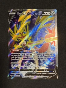 Zacian V (Full Art) 195/202 Swsh01: Schwert & Schild Holo Pokemon - Bild 1 von 6