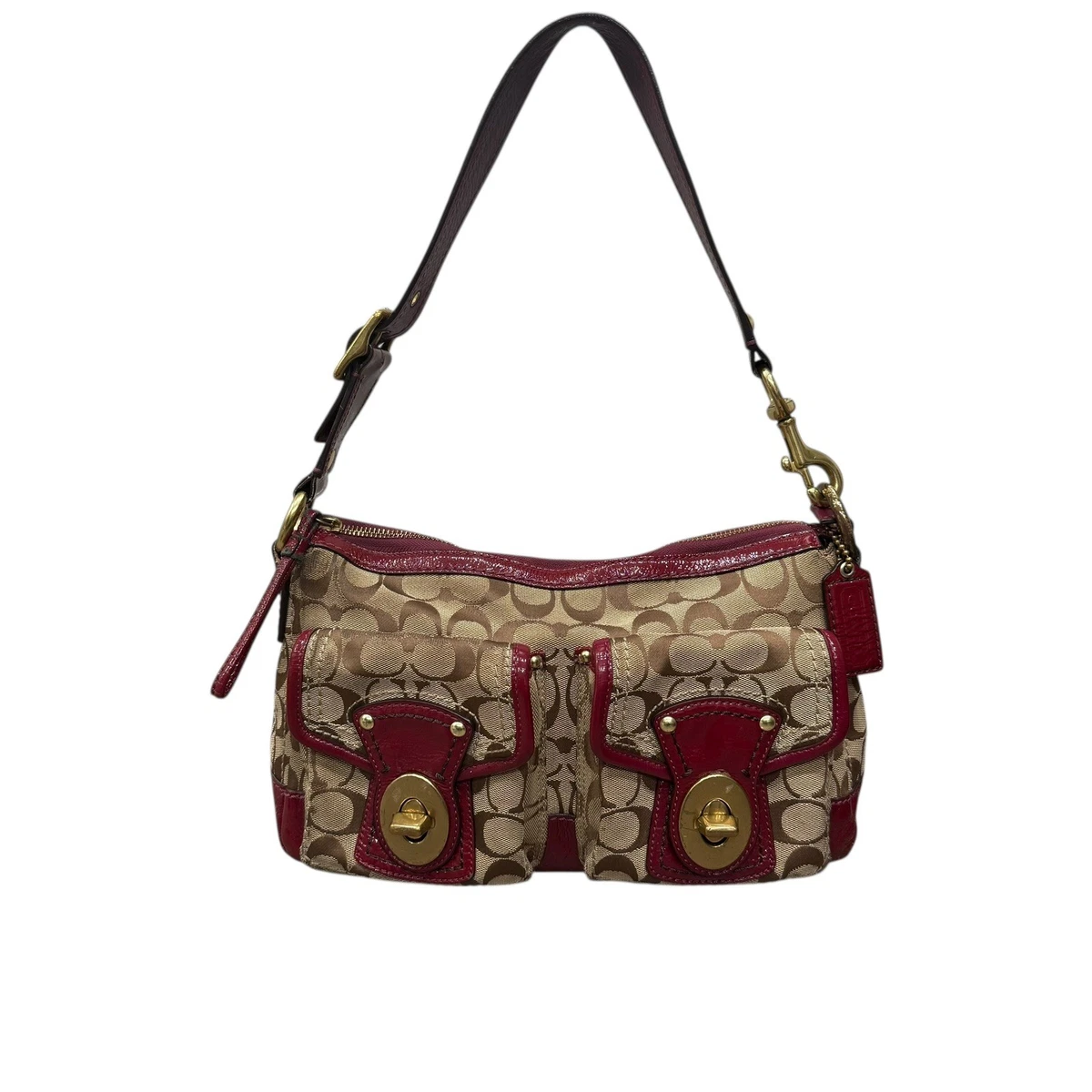 Coach Legacy Canvas Exterior Shoulder Bag Bags & Handbags for