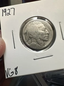 1927 P - Buffalo Nickel - VG Full Date - Picture 1 of 3