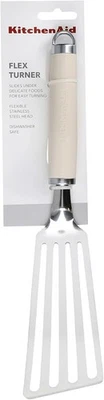 KitchenAid Stainless Steel Flex Turner Large Spatula Almond Cream Brand New - Image 1 of 2