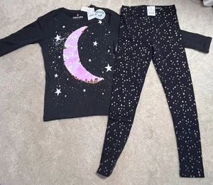 NWT Size Large Girls Crewcuts J CREW 2 Pc Outfit Set Leggings & Long Sleeve Top - Picture 1 of 3